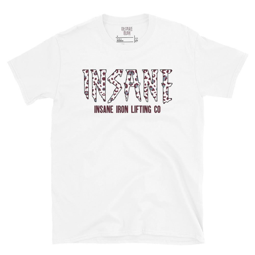 Maroon/White Leopard T-Shirt